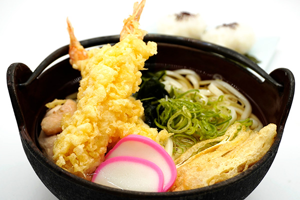海老天鍋焼きうどん